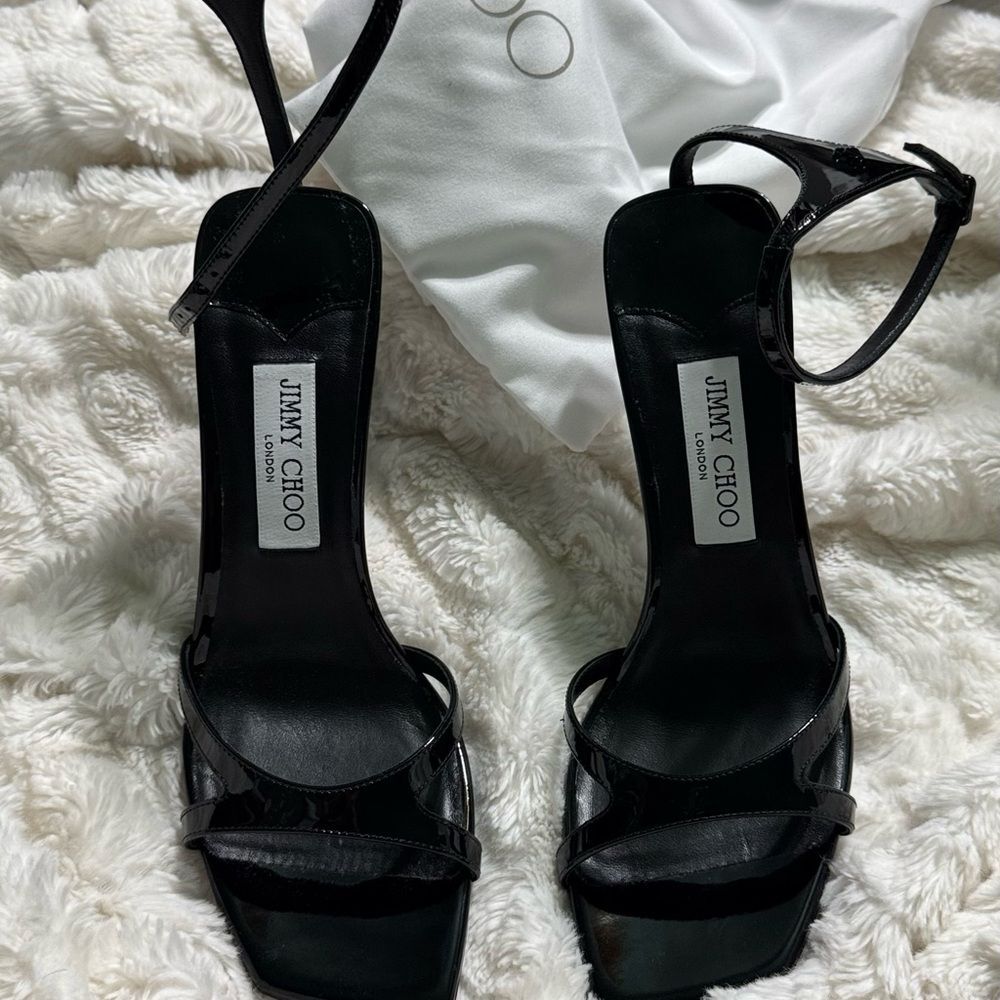 Jimmy Choo Ixia 95 Patent Sandal - Picture 7 of 12